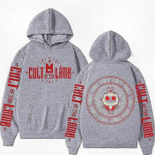 (3XL, Gray) Anime-Inspired Cult Of The Lamb Hoodie for Men and Women - Perfect for Fans of Animated Games and Unique Style