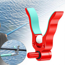 (Red) Fishing Rod Holder Wear Resistant Fishing Rod Rack for Sea River Freshwater