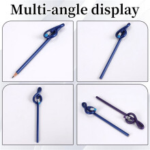 24Pcs Students Note Pencils Musical Note Pencils with Eraser Colorful Music Pencils Wooden Treble Clef Bent Pencil
