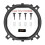 (Black AM4 bracket) Computer CPU fan fastener AM3 bracket 775 1151 2011 1366 bracket backplane fan fastener 4