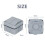 2X IP66 Wall Electrical  220V Light Waterproof  Off Security Button with Fixation Night in the Pc Power(B) 7