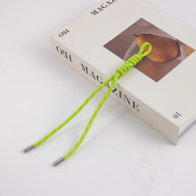 (Fruit green) Versatile Korean style handmade woven bag charm, Miu-style fashionable mobile phone lanyard, car keychain charm