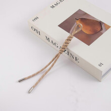 (Khaki) Versatile Korean style handmade woven bag charm, Miu-style fashionable mobile phone lanyard, car keychain charm