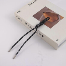 (black) Versatile Korean style handmade woven bag charm, Miu-style fashionable mobile phone lanyard, car keychain charm