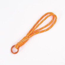 (Orange stripes) Color-blocked phone lanyard, braided lanyard, phone case keychain lanyard, nylon braided rope, plush toy bag lanyard