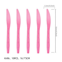 (10 knives) New mermaid-themed children's birthday party supplies, cartoon plates, disposable tablecloths, party supplies