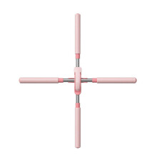 (Pink) Yoga Hunchback Posture Corrector Adjustable Stretching Stick for Back Pain Relief