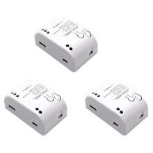 3X 1CH RF 7-32V AC WIFI Tuya Remote Control 433 Light 10A Rele Relay Self-Locking Interlock Inching