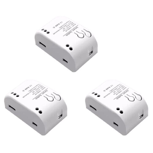 3X 1CH RF  7-32V AC  WIFI Tuya Remote Control 433 Light  10A Rele Relay Self-Locking Interlock Inching