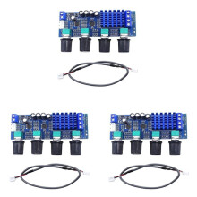 3X XH-M577 Digital Amplifier Board TPA3116D2 Audio Amplifier Board High Power Tone Board Amp 12-24V
