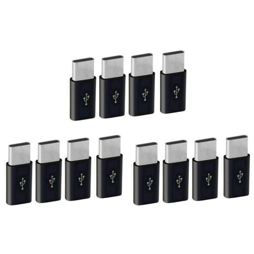 12x Micro-USB to Usb C Adapter,  to Typec Charging Adapter, Usb Type C Adapter Conversion Connector with Resistor