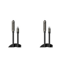 2X 240W Hidden Holder Charger Cable with Stand, Fast Charging Foldable Phone Holder Data Cable for Gaming Office Travel