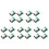 20PCS RJ45 Ethernet Female Socket Connector Breakout Board,2.54mm Connector Board Shielded Network Adapter Terminal 1
