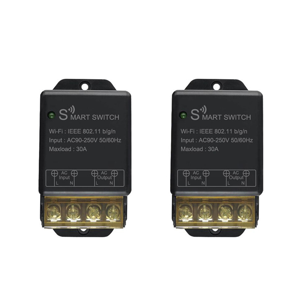 2X Home Wifi 30A Ac90-250V Wireless Remote Control Off Diy Circuit Breaker Works With Alexa Home 6034164946670