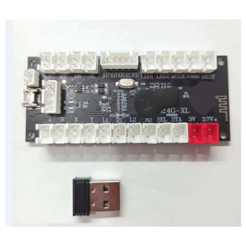 4X 2.4G Wireless Zero Delay Joystick Encoder Arcade Game Controller Board Diy Kit Parts Support Wireless PC/PS3/Android 2