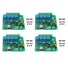 4X ESP8266 Wireless WIFI Modulo Relè Un 4 Canali Scheda di Sviluppo ESP-12F Wifi per AC / 5V / 8-80V Alimentazione