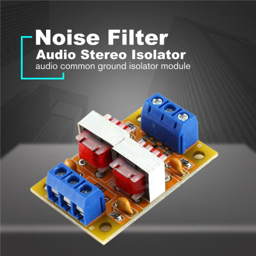 4X Audio Stereo Isolator Eliminate Current Sound Interference Filter Eliminator Ground Loop Suppressor Noise Isolation 2