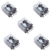 5X Jqx-13F Ly2 Ac 24V Coil 8-Pin Dpdt Rosso LED Relè Elettromagnetico