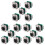 15x Ethercon Rj45 Chassis Socket,D-N8FDP RJ45 Feed/Pass Panel Mount Jack,D Series Cat5 RJ45 Vertical Panel-Mount 1