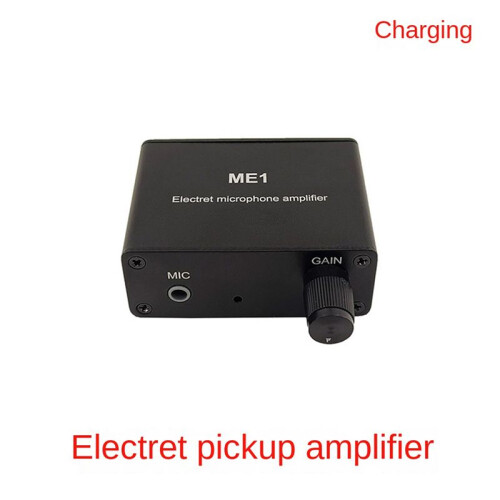 2pcs 3.5mm ME1 Condenser Microphone Headphone Amplifier Audio Preamplifier Mixing Board 2