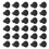 30Pcs SPST Black Button /Off Round Rocker  AC 6A/250V 10A/125V 1