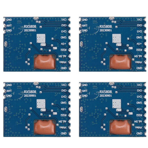 4Pcs FPV 5.8G Wireless  Audio Video Receiver Module RX5808 for FPV System RC Helicopter