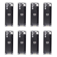 8X PCIe to SFF-8611 Adapter,Oculink SFF-8611 to PCIe PCI-Express 16X 4X Adapter with  Power Port