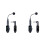 2X UHF Wireless Saxophone Microphone System Clip- Instruments Professional Radio Microphone for Stage Performance B 1