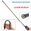 3X Antena Dobrável Pescoço de Ganso AR-152G de 48,8 Polegadas SMA-Macho VHF UHF 144/430Mhz para  TYT 4