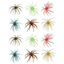 12Pcs Simulation Sea Urchin Bait Fishing Lures Topwater Lures 2.4" TPE US