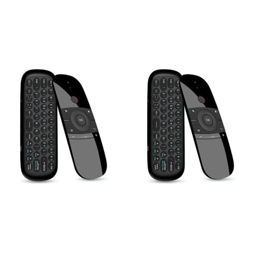 2X W1 Air Mouse 2.4G Wireless Keyboard Remote Control IR Remote Learning 6-Axis Motion Sense for  TV Android PC