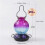 Glass  Feeder for Outdoors Hanging Bird Water Feeder with Perch 6