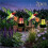 2 Pcs Color Changing Solar  Lanterns Outdoor Garden Yard Lights Decor 3