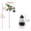 2 Pcs Color Changing Solar  Lanterns Outdoor Garden Yard Lights Decor 7