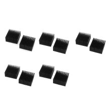 10 St 40X40X20Mm Aluminium KylfläNs Kylare Kylare för Elektronisk Chip LED med Termiskt Ledande Dubbelsidig