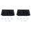 2X DIY Arcade Joystick Replacement Acrylic Panel Case Handle Arcade Game Kit Sturdy Construction Easy to Install Black 1