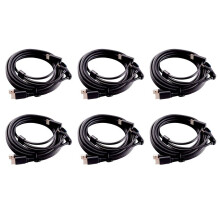 6X para Accesorios 3 en 1 Cable de Repuesto Compatible con 5M, USB, AlimentacióN Juegos VR