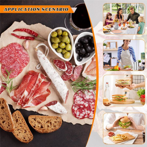 2 Piece Meat Press Maker Stainless Steel Ham Press Maker with Thermometer Sandwich Meat Press Bacon Ham Maker 1