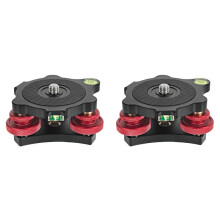 2X Tripod Leveling Base Leveler Adjusting Base Panning Level Plate DSLR Camera Adjustment Table Base
