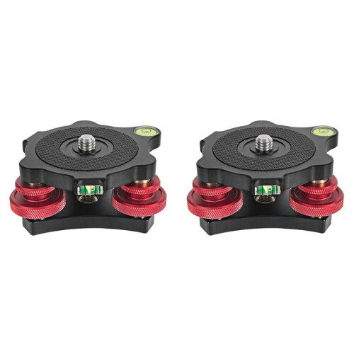 2X Tripod Leveling Base Leveler Adjusting Base Panning Level Plate DSLR Camera Adjustment Table Base
