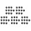50pcs Black Round Button Battery Holder Case for CR2032 2016 2025 1