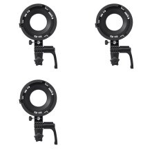 3X Mount Naar Bowens Mount Adapter Snelle Installatie voor YONGNUO YN150 IFOOTAGE 60/130 NANLITE Forza 60 Softbox MB02