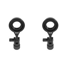 2X Metall-Mikrofonclip, Mikrofon-Stoßdämpferhalterung, Halterung, Einfaches Mikrofonständer-Zubehör, Flexible Winkeleinstellung, Geeignet