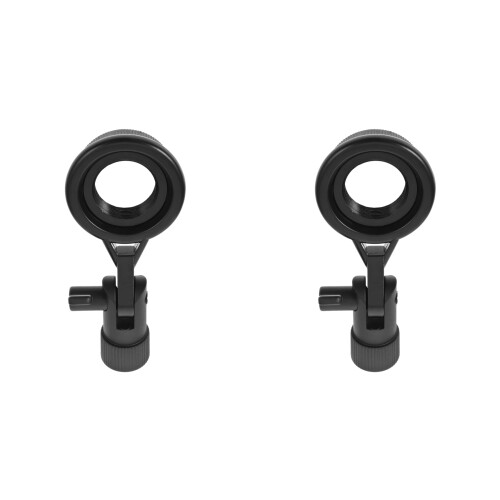 2X Metalen Microfoonclip, Microfoonbevestiging, Beugelhouder, Eenvoudige Microfoonstandaard, Accessoires, Flexibele Hoekverstelling, Geschikt