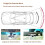 3X Espelhos Retrovisores de Carro, Clipe Interno Universal de 12 Polegadas no Espelho Retrovisor Panorâmico Espelho Retrovisor Amplo Angular 3