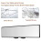 3X Espelhos Retrovisores de Carro, Clipe Interno Universal de 12 Polegadas no Espelho Retrovisor Panorâmico Espelho Retrovisor Amplo Angular 8