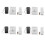4X Universal Ceiling Fan & Light Remote Control Kit Timing Wireless Switches 1
