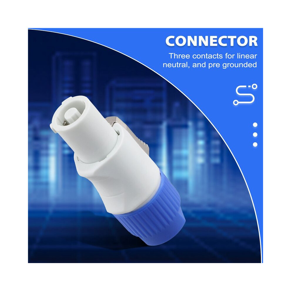 50Pcs 3 Pin Male Powercon Connector Signal Input Jack For Stage Power Output Light 6031861525160