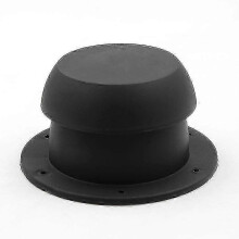 (Black) RV Roof Vent Cap Mushroom Head Round Exhaust for Motorhome Camper Van
