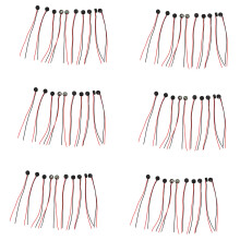 60Pcs Electret Condenser MIC 4mm x 2mm for PC Phone MP3 MP4